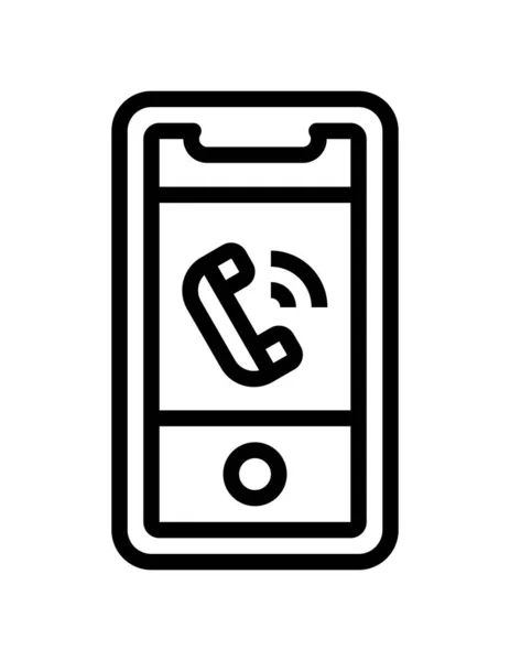 Illustration Vectorielle Icône Téléphone Portable — Image vectorielle