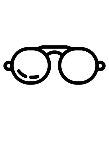 Gafas Icono Vector Ilustración — Vector de stock