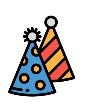 doğum günü partisi ikonu vektör illüstrasyon grafik tasarımı