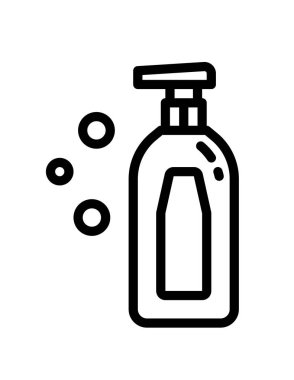 Sıvı sabun simgesinin vektör çizimi