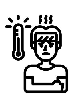 Bilim ve teknoloji çizgi vektör simgesi.