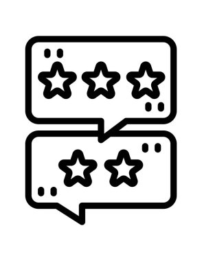 Sohbet simgesinin vektör illüstrasyonu