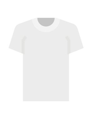 Beyaz arkaplanda t-shirt çizgisi vektör simgesi
