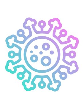 Virüs ikonu vektör illüstrasyonu 