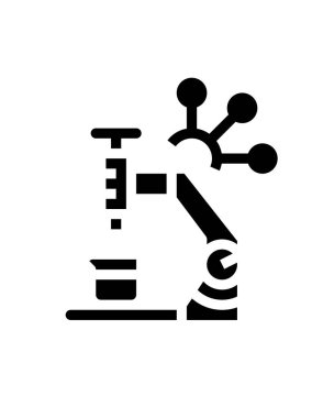 Modern b 'nin vektör illüstrasyonu kahve ikonundan yoksun