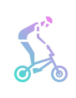 Bir bisiklet simgesinin vektör illüstrasyonu