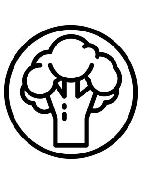 mantar çizgi vektör simgesi