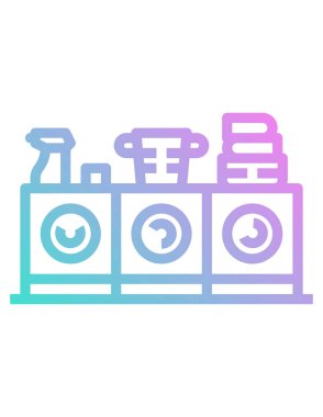 çamaşır simgesi, vektör illüstrasyonu