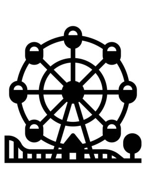 Dönme dolabın vektör çizimi