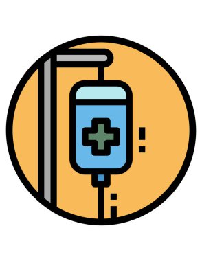 tıbbi ve sağlık çizgisi vektör simgesi.