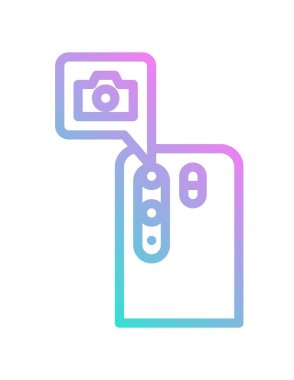 Akıllı telefon simgesinin vektör illüstrasyonu