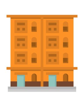 Modern yapı simgesinin vektör illüstrasyonu