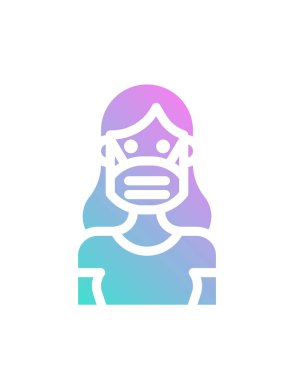 Mavi gömlekli ve sakallı bir adamın vektör çizimi..