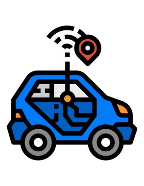 dağıtım ve lojistik çizgi vektör simgesi.