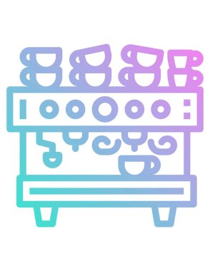 kahve simgesi, vektör illüstrasyonu