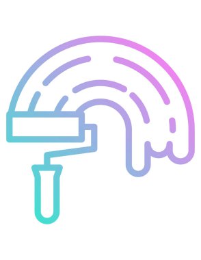  boya silindiri simgesi, vektör illüstrasyonu