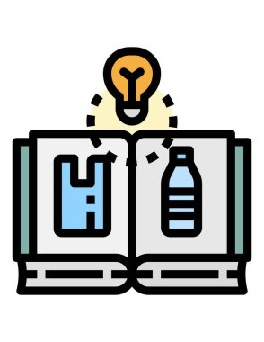 kitap ve kitap vektörü simgesi