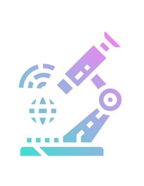 Modern düz tasarım robot simgesinin vektör çizimi