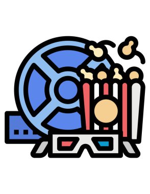 film ve sinema vektör simgesi