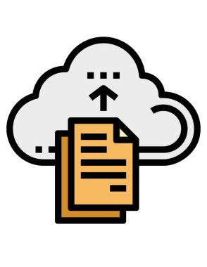 bulut depolama vektörü simgesi