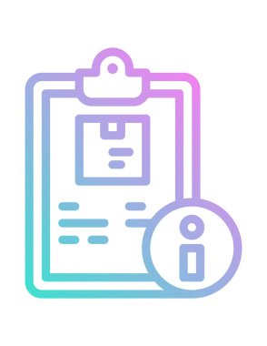 belge vektör çizgisi simgesi