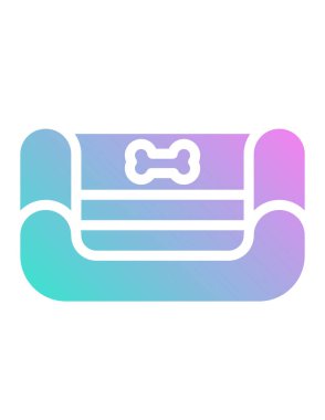 yatak hayvanı simgesi, vektör illüstrasyonu 