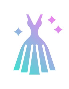 Moda kıyafetlerinin vektör illüstrasyonu