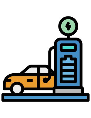 Araba ikonu. vektör illüstrasyonu