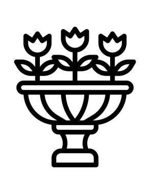 Botanik simgenin vektör illüstrasyonu