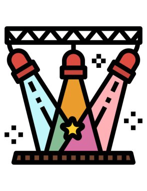 Bir fabrika simgesinin vektör illüstrasyonu