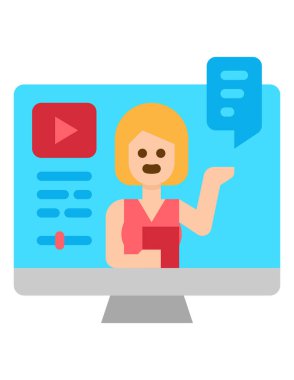 seo ve web tasarımının düz vektör çizimi