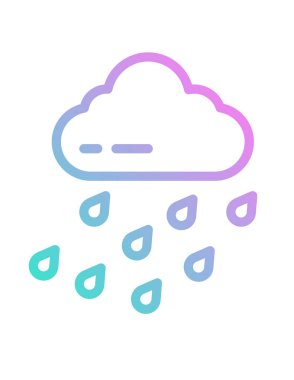 bulut simgesi, vektör illüstrasyonu