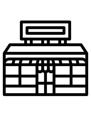 ofis ve inşa vektör simgesi.