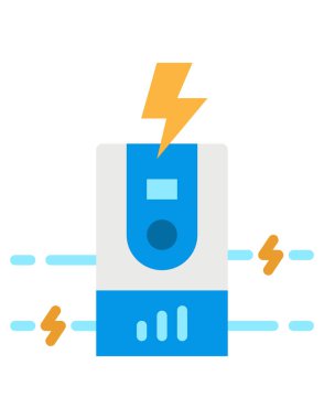 elektrik dolgu vektörü simgesi
