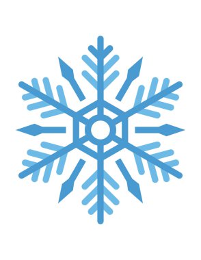 kar Tanesi simgesi vektör çizimi