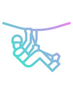 Adam tırmanma vektör logo şablonu beyaz arkaplan izole