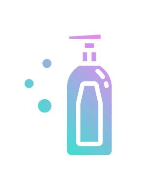 Sıvı sabun simgesinin vektör çizimi