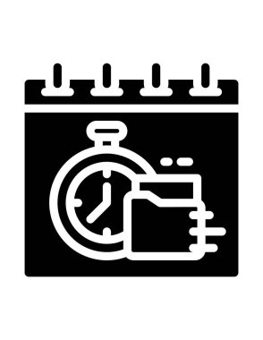 Takvim simgesi vektör illüstrasyonu