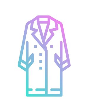 Ceket simgesinin vektör illüstrasyonu 