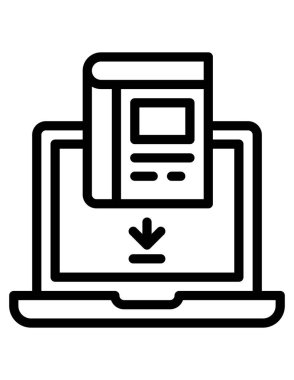 belge satırı vektör simgesi.