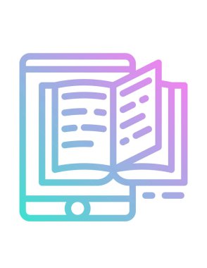 öğrenme konsepti simgesi, vektör illüstrasyonu