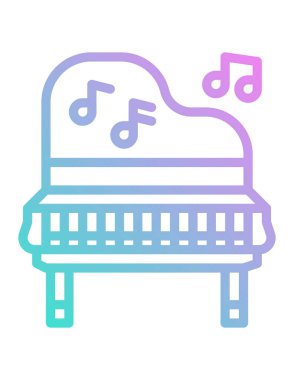 müzik konsepti simgesi, vektör illüstrasyonu