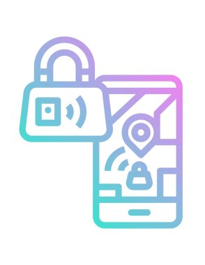 Çanta takibinin vektör illüstrasyonu