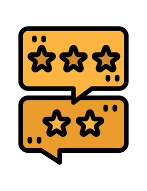 Çizgi film sohbet simgesinin vektör illüstrasyonu