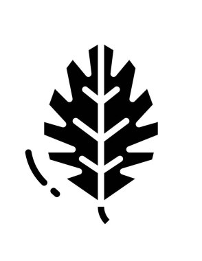 Botanik simgenin vektör illüstrasyonu