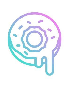 Tatlı simgesi, vektör illüstrasyonu