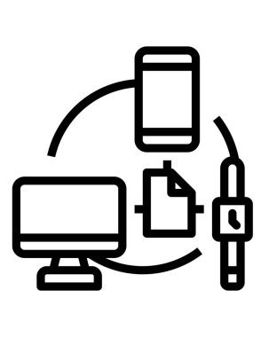 cep telefonu ikonu vektör illüstrasyonu 