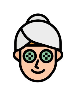 kadın avatar karakter vektör illüstrasyon tasarımı