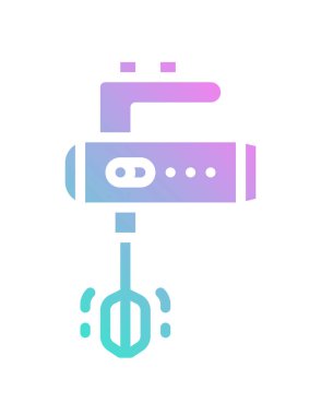 Karıştırıcı simgesi, vektör illüstrasyonu