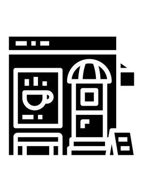 Kafenin modern vektör illüstrasyonu